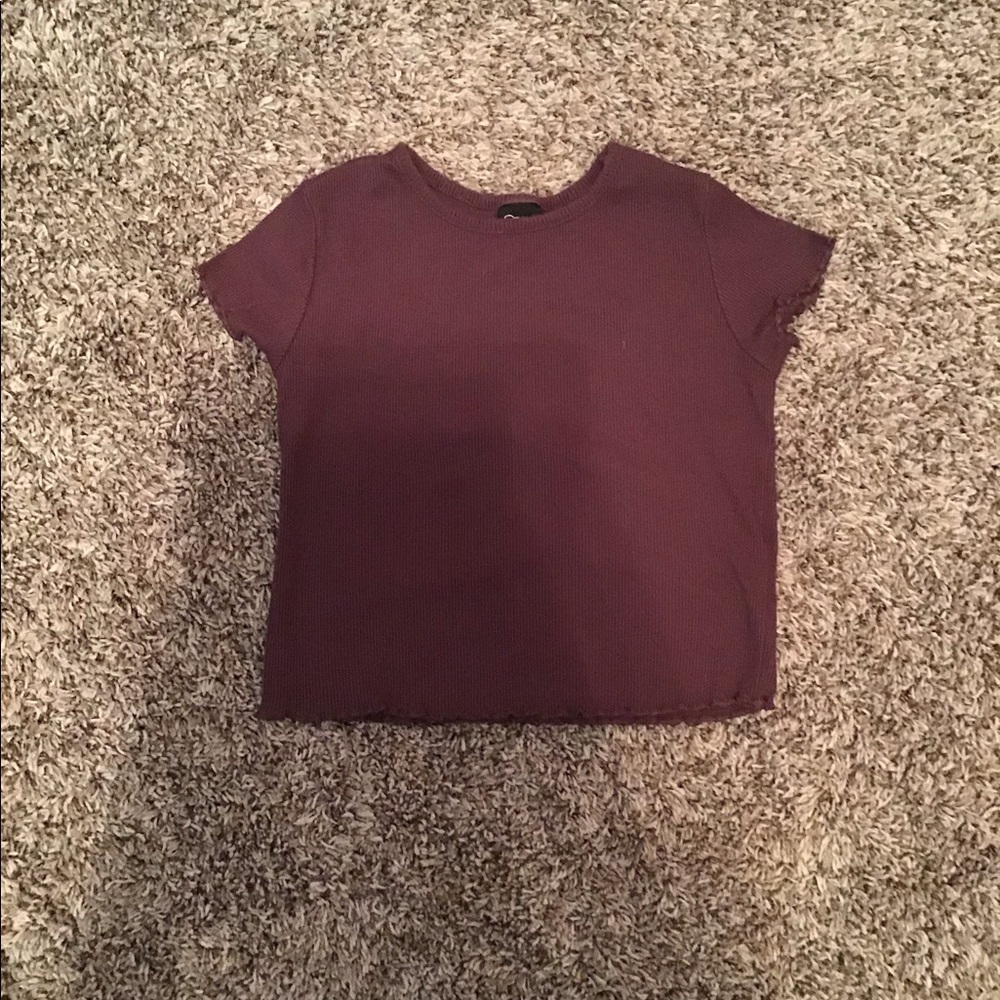 Purple ruffly top